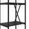 vidaXL Bookshelf Black oak 40 x 30 x 146 cm Engineered wood