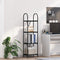 vidaXL Bookshelf Black oak 40 x 30 x 146 cm Engineered wood