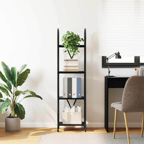 vidaXL Bookshelf Black oak 40 x 30 x 146 cm Engineered wood