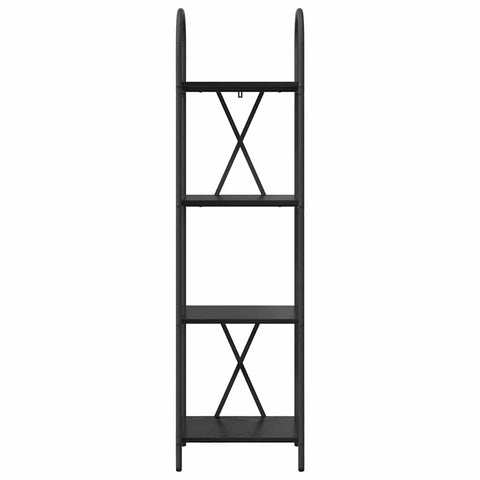 vidaXL Bookshelf Black oak 40 x 30 x 146 cm Engineered wood