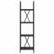 vidaXL Bookshelf Black oak 40 x 30 x 146 cm Engineered wood