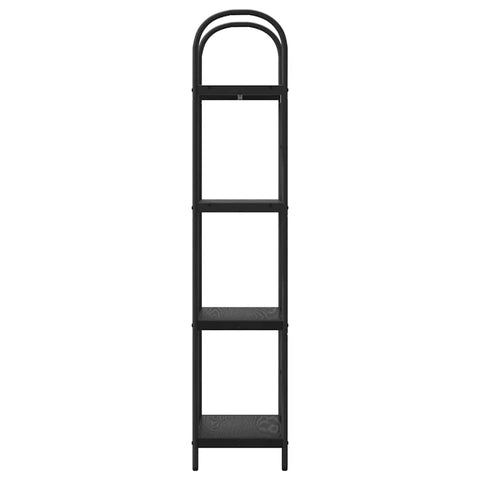 vidaXL Bookshelf Black oak 40 x 30 x 146 cm Engineered wood