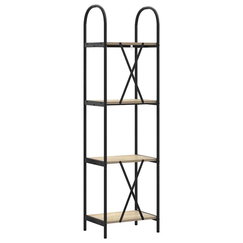 vidaXL Bookshelf Sonoma oak 40 x 30 x 146 cm Engineered wood