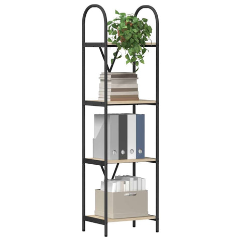 vidaXL Bookshelf Sonoma oak 40 x 30 x 146 cm Engineered wood