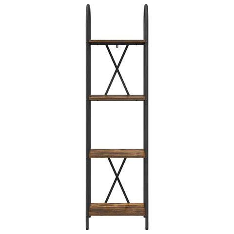 vidaXL Bookshelf Smoked oak 40 x 30 x 146 cm Engineered wood