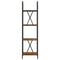vidaXL Bookshelf Smoked oak 40 x 30 x 146 cm Engineered wood