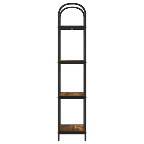 vidaXL Bookshelf Smoked oak 40 x 30 x 146 cm Engineered wood