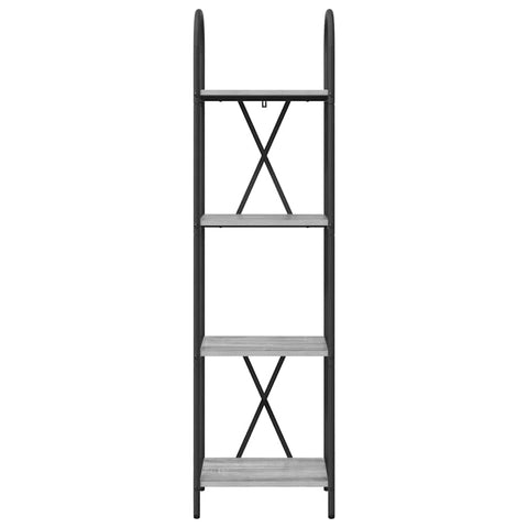 vidaXL Bookshelf Grey sonoma 40 x 30 x 146 cm Engineered wood