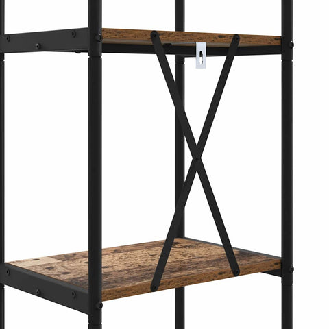 vidaXL Bookshelf Old wood 40 x 30 x 146 cm Engineered wood