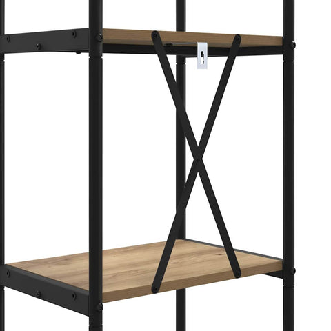 vidaXL Bookshelf Artisan oak 40 x 30 x 146 cm Engineered wood