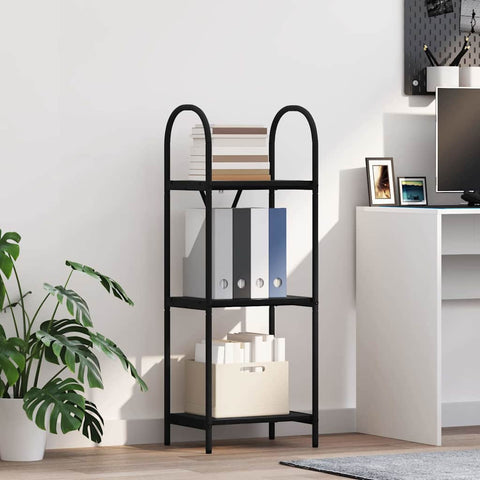 vidaXL Bookshelf Black oak 40 x 30 x 109 cm Engineered wood