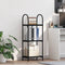 vidaXL Bookshelf Black oak 40 x 30 x 109 cm Engineered wood