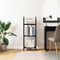vidaXL Bookshelf Black oak 40 x 30 x 109 cm Engineered wood