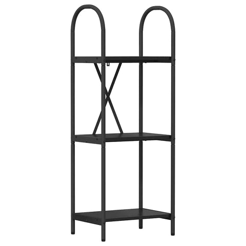 vidaXL Bookshelf Black oak 40 x 30 x 109 cm Engineered wood