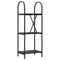 vidaXL Bookshelf Black oak 40 x 30 x 109 cm Engineered wood