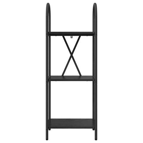 vidaXL Bookshelf Black oak 40 x 30 x 109 cm Engineered wood