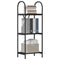 vidaXL Bookshelf Black oak 40 x 30 x 109 cm Engineered wood