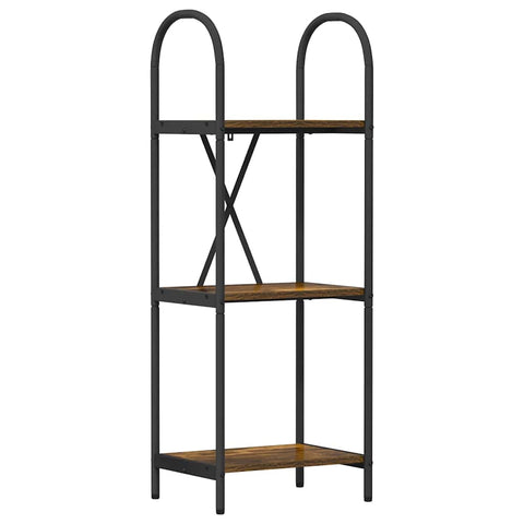 vidaXL Bookshelf Smoked oak 40 x 30 x 109 cm Engineered wood