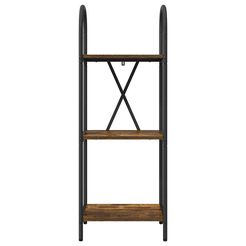 vidaXL Bookshelf Smoked oak 40 x 30 x 109 cm Engineered wood