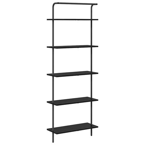 vidaXL Bookshelf Black oak 60 x 24 x 168 cm Engineered wood