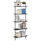 vidaXL Bookshelf Black oak 60 x 24 x 168 cm Engineered wood