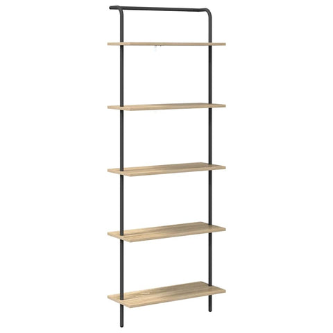 vidaXL Bookshelf Sonoma oak 60 x 24 x 168 cm Engineered wood