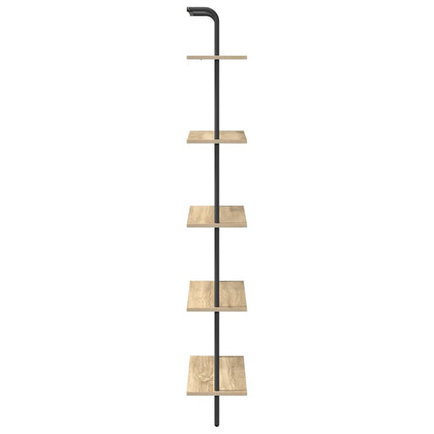 vidaXL Bookshelf Sonoma oak 60 x 24 x 168 cm Engineered wood