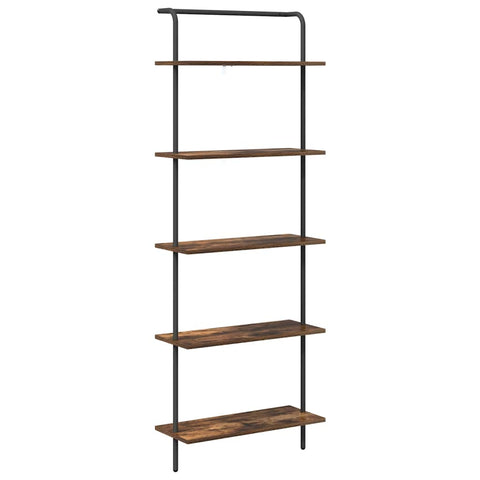 vidaXL Bookshelf Smoked oak 60 x 24 x 168 cm Engineered wood
