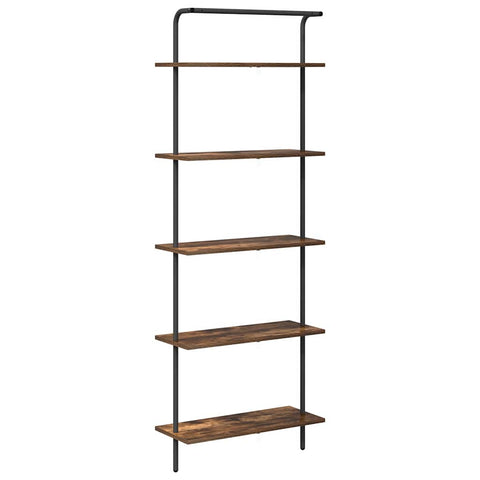 vidaXL Bookshelf Smoked oak 60 x 24 x 168 cm Engineered wood