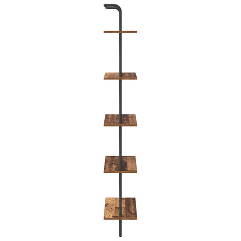 vidaXL Bookshelf Old wood 60 x 24 x 168 cm Engineered wood