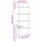 vidaXL Bookshelf Old wood 60 x 24 x 168 cm Engineered wood