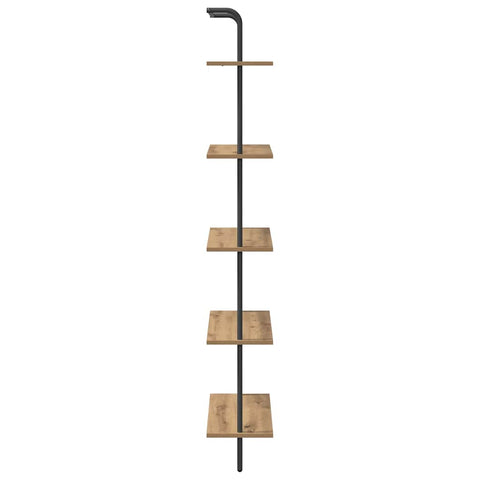 vidaXL Bookshelf Artisan oak 60 x 24 x 168 cm Engineered wood