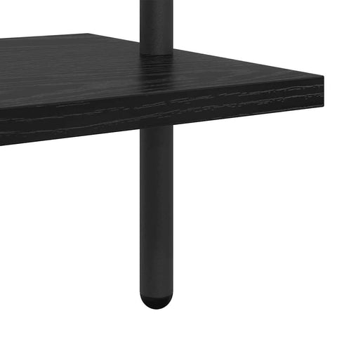 vidaXL Bookshelf Black oak 60 x 24 x 203 cm Engineered wood