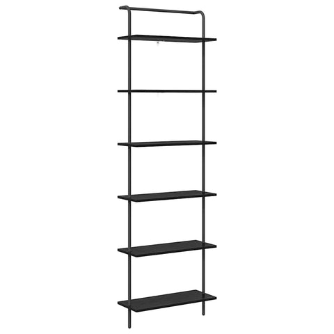 vidaXL Bookshelf Black oak 60 x 24 x 203 cm Engineered wood
