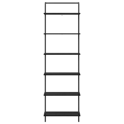 vidaXL Bookshelf Black oak 60 x 24 x 203 cm Engineered wood