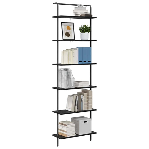 vidaXL Bookshelf Black oak 60 x 24 x 203 cm Engineered wood