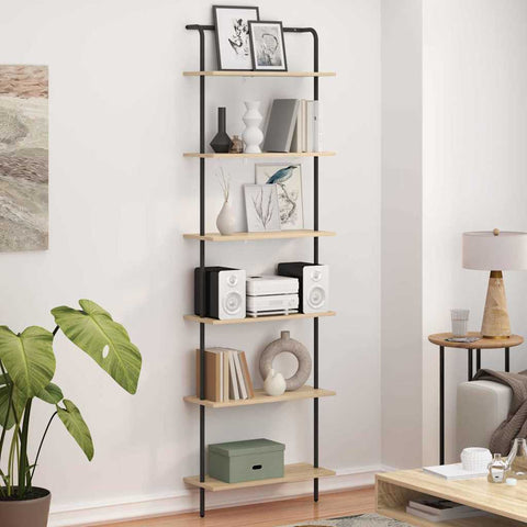 vidaXL Bookshelf Sonoma oak 60 x 24 x 203 cm Engineered wood