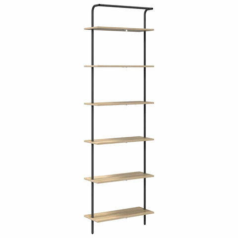 vidaXL Bookshelf Sonoma oak 60 x 24 x 203 cm Engineered wood