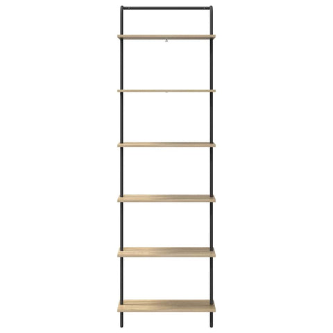 vidaXL Bookshelf Sonoma oak 60 x 24 x 203 cm Engineered wood