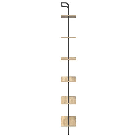 vidaXL Bookshelf Sonoma oak 60 x 24 x 203 cm Engineered wood