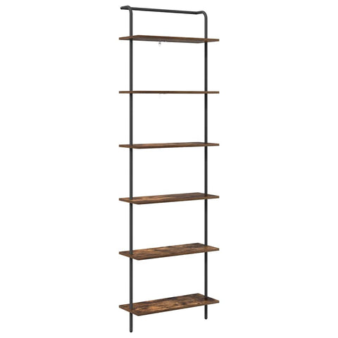 vidaXL Bookshelf Smoked oak 60 x 24 x 203 cm Engineered wood