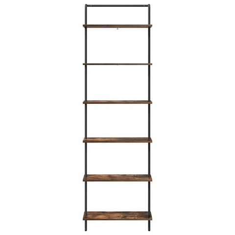 vidaXL Bookshelf Smoked oak 60 x 24 x 203 cm Engineered wood
