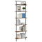 vidaXL Bookshelf Smoked oak 60 x 24 x 203 cm Engineered wood
