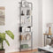 vidaXL Bookshelf Grey sonoma 60 x 24 x 203 cm Engineered wood
