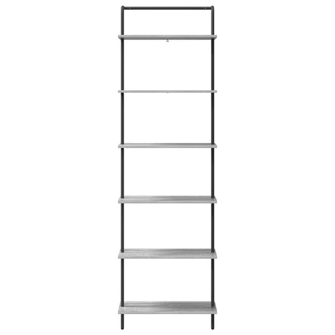 vidaXL Bookshelf Grey sonoma 60 x 24 x 203 cm Engineered wood