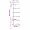 vidaXL Bookshelf Grey sonoma 60 x 24 x 203 cm Engineered wood