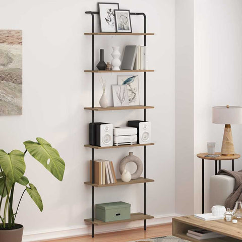 vidaXL Bookshelf Artisan oak 60 x 24 x 203 cm Engineered wood
