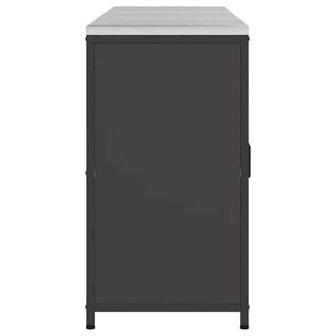 vidaXL with Shelf Other with Storage with Door 3 pcs Black Cold-rolled steel
