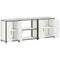 vidaXL with Shelf Other with Storage with Door 3 pcs White Cold-rolled steel