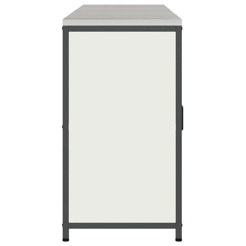 vidaXL with Shelf Other with Storage with Door 3 pcs White Cold-rolled steel